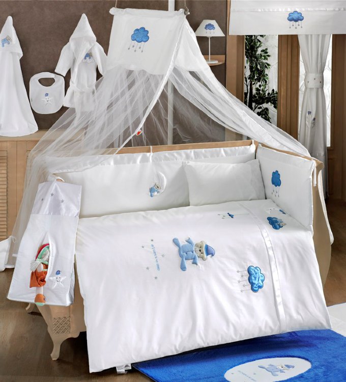 KIDBOO Комплект в кроватку новорожденного серии TEDDY BOO 6 предметов